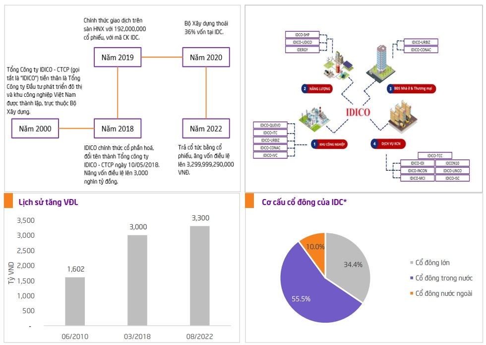 lĩnh vực hoạt động IDC
