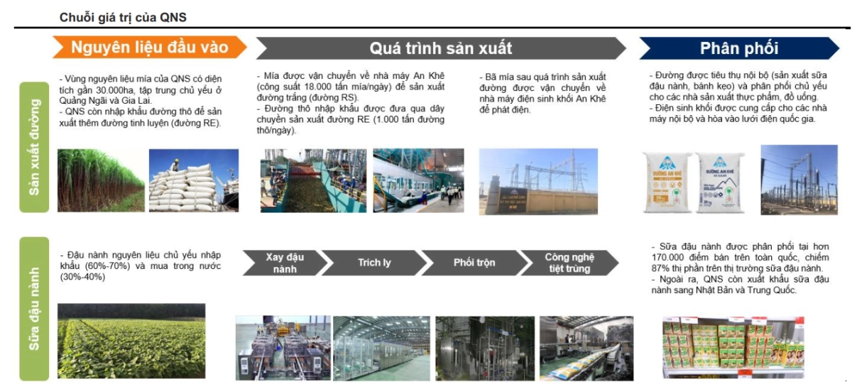 chuỗi giá trị của Đường Quảng Ngãi QNS